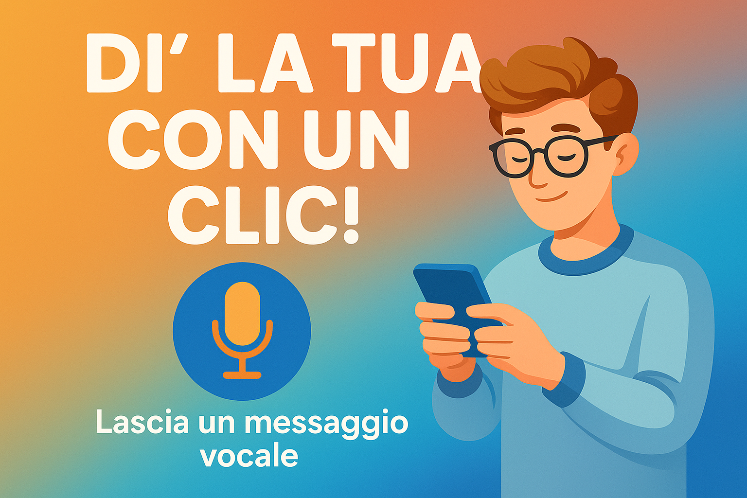 Studente che registra un messaggio vocale per comunicare difficoltà scolastiche e liberarsi da ciò che pesa.